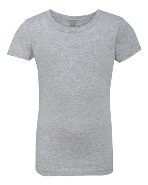 Girls’ Cotton Princess T-Shirt — Heather Grey