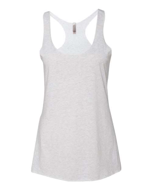 Women’s Triblend Racerback Tank — Heather White