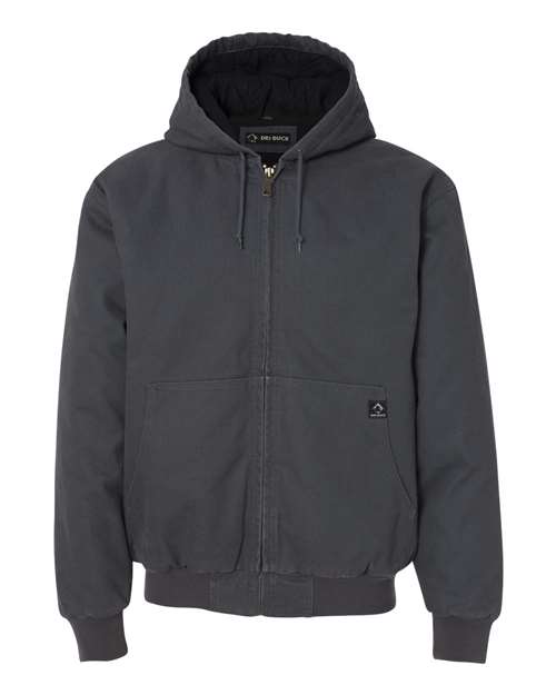 Men's Cheyenne Boulder Cloth™ Hooded Jacket with Tricot Quilt Lining — Charcoal