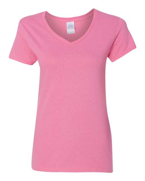 Women's Heavy Cotton™ V-Neck T-Shirt — Azalea