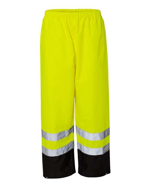 Unisex Storm Cover Waterproof Rain Pants — Lime