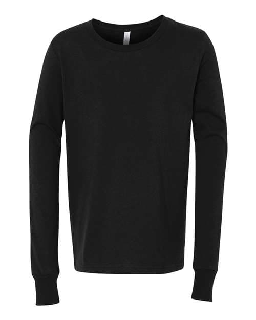 Youth Jersey Long Sleeve Tee — Black