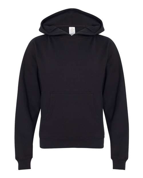 Youth Midweight Hooded Sweatshirt — Black