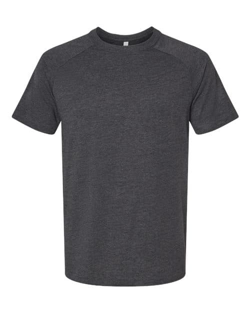 Men's Heather CVC Raglan Tee — Dark Grey Heather