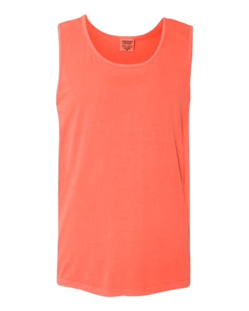 Unisex Garment-Dyed Heavyweight Tank Top — Bright Salmon