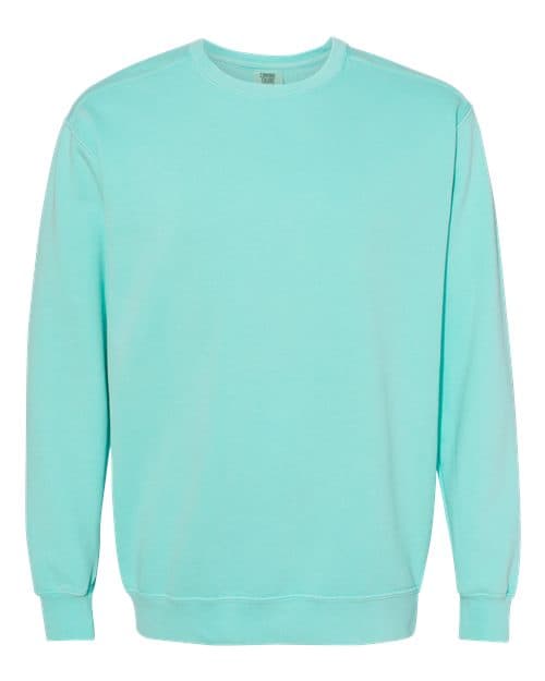 Unisex Garment-Dyed Crewneck Sweatshirt — Chalky Mint
