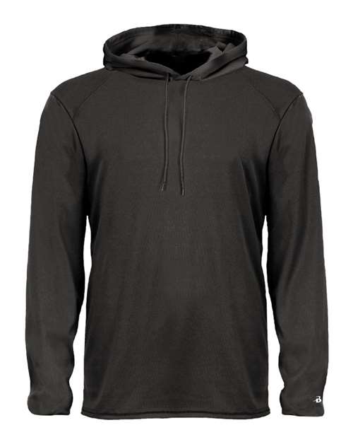 Unisex B-Core Hooded Long Sleeve T-Shirt — Black