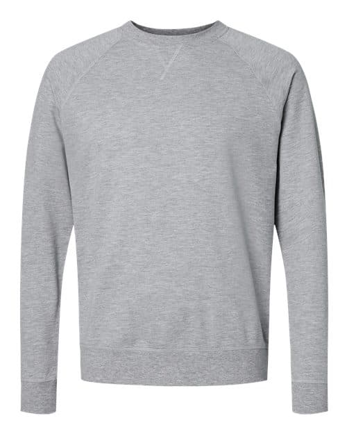 Unisex Laguna Raglan Crewneck Sweatshirt — Heather Grey