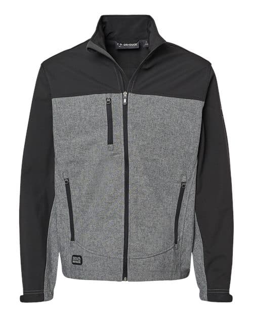 Men's Motion Soft Shell Jacket — Black Heather/ Black