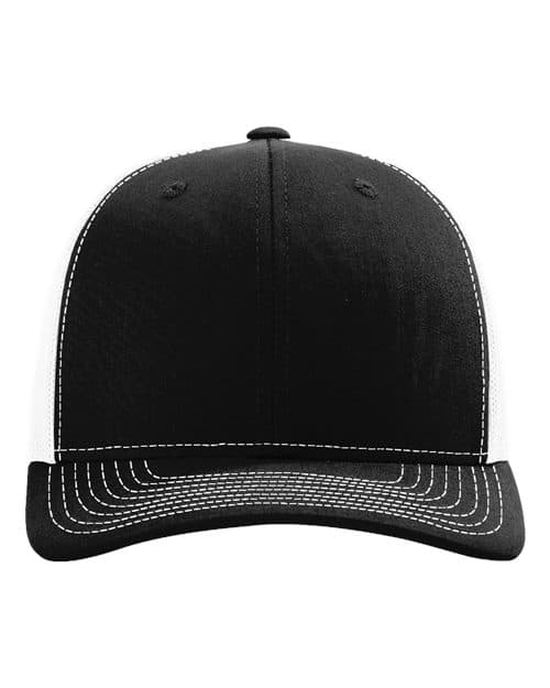 Snapback Trucker Cap — Black/ White
