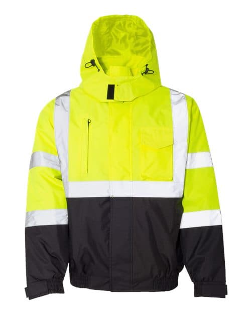 Unisex Economy Bomber Jacket — Lime