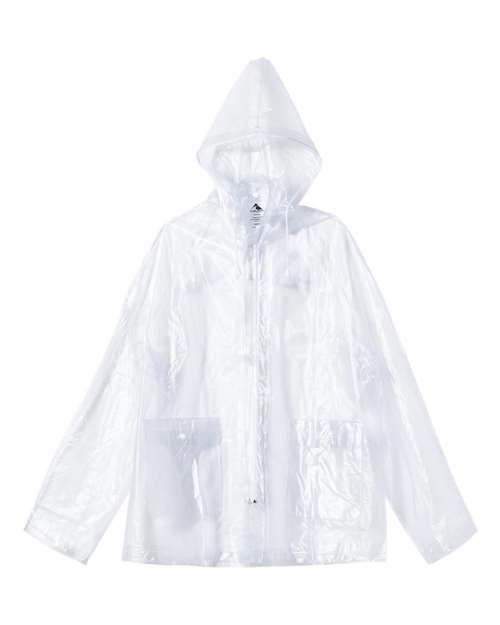 Men's Clear Hooded Rain Jacket — Clear