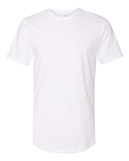 Men's Cotton Long Body T-Shirt — White