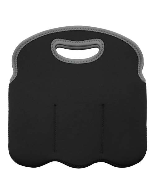 Insulated Neoprene Six-Pack Tote — Black
