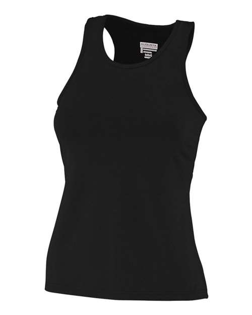 Girls' Solid Racerback Tank Top — Black