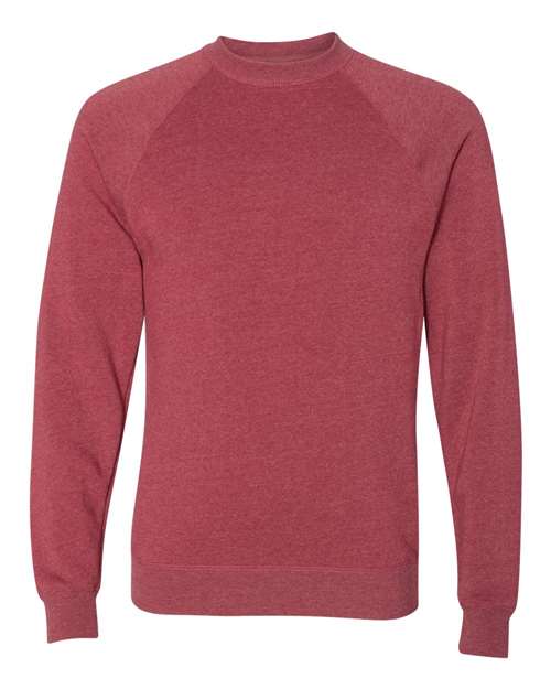 Unisex Special Blend Raglan Crewneck Sweatshirt — Crimson