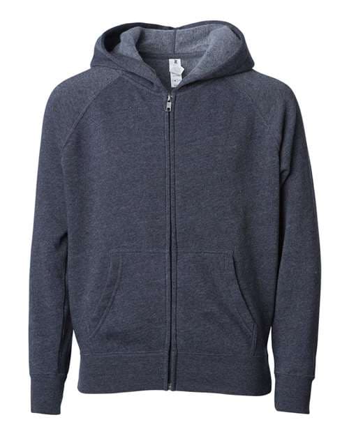 Youth Lightweight Special Blend Raglan Zip Hood — Midnight