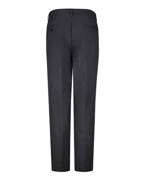 Men's Pleated Twill Slacks — Black - Unhemmed
