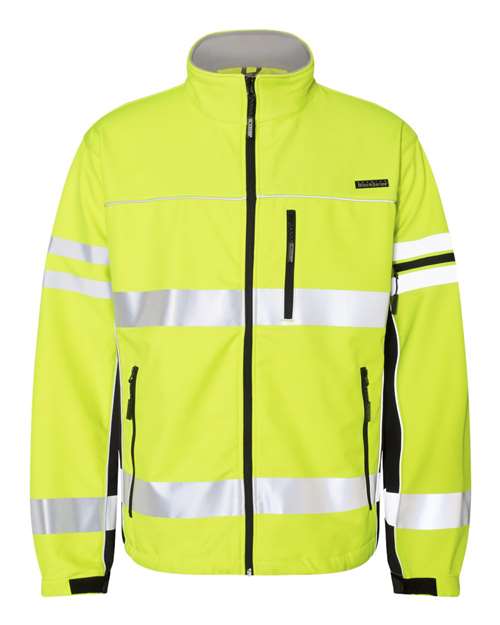 Unisex Premium Black Series® Class 3 Soft Shell Jacket — Lime