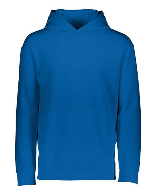 Youth Wicking Fleece Hooded Sweatshirt — Royal