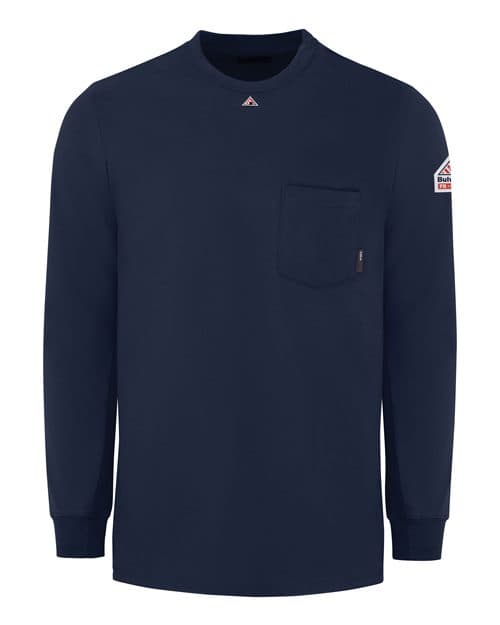 Men's Knit Long Sleeve T-Shirt — Navy