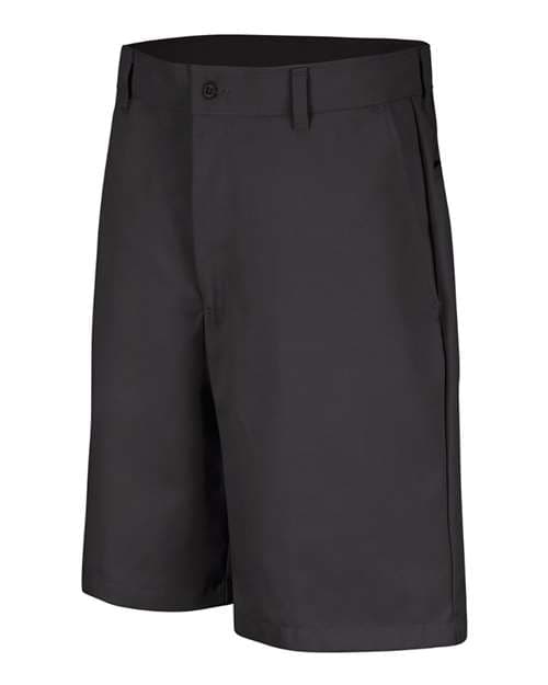 Men's Odd Sizes Plain Front Shorts — Black
