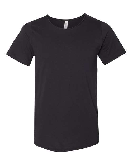 Unisex Raw Neck Tee — Black