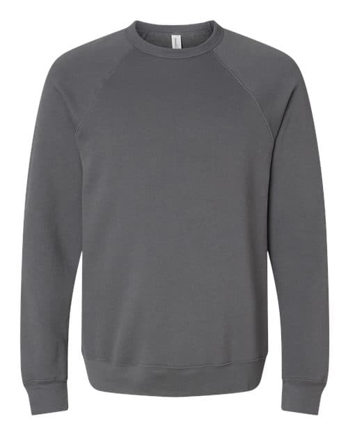 Unisex Sponge Fleece Raglan Crewneck Sweatshirt — Asphalt