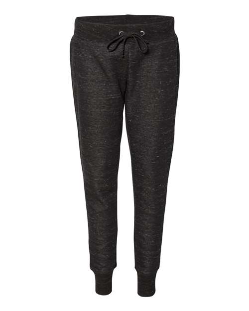 Women’s Mélange Fleece Joggers — Black