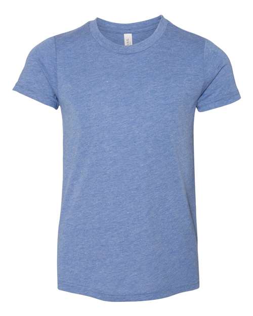 Youth Triblend Tee — Blue Triblend