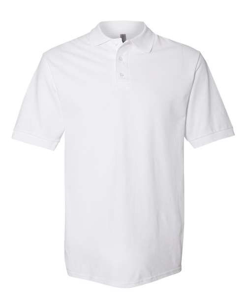 Men's 100% Ring-Spun Cotton Piqué Polo — White
