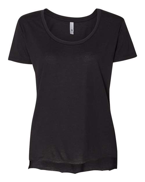 Women's Festival Scoop Neck T-Shirt — Black
