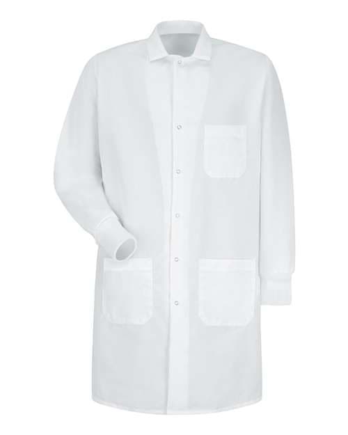 Unisex Poplin Specialized Cuffed Lab Coat — White