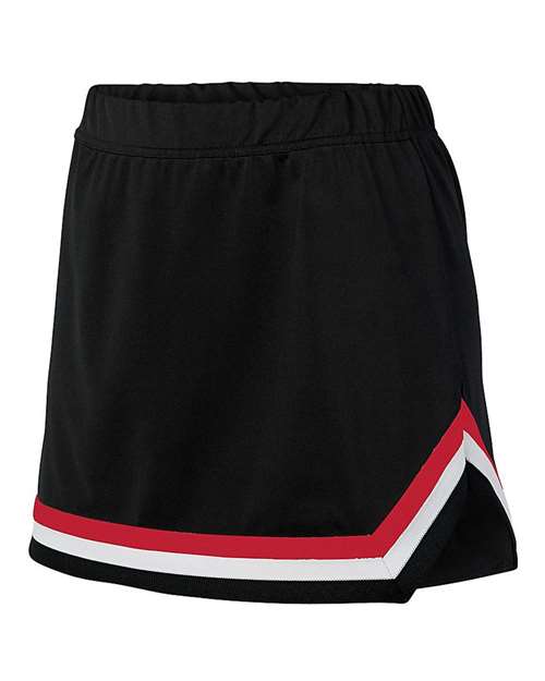 Women's Pike Cheer Skirt — Black/ Red/ White
