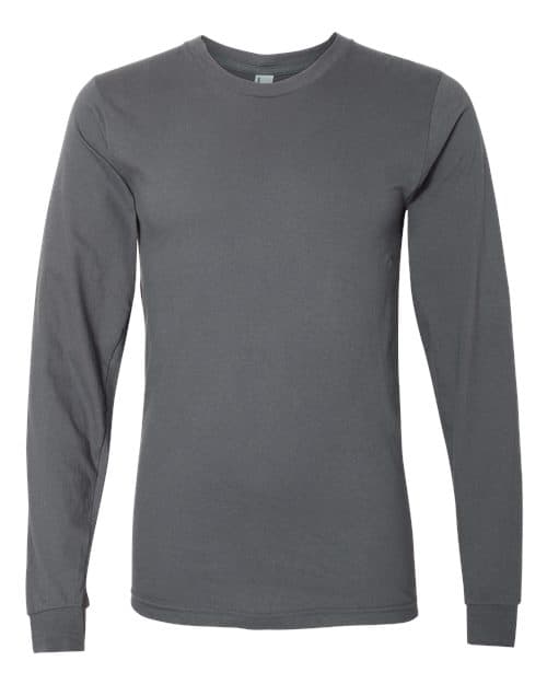 Unisex Fine Jersey Long Sleeve Tee — Asphalt