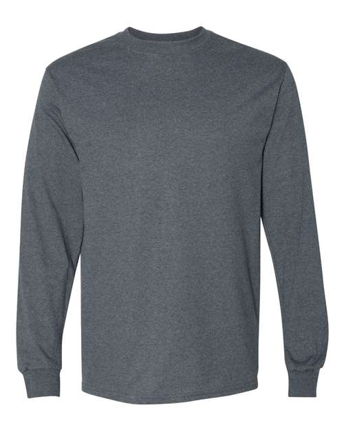 Unisex DryBlend® 50/50 Long Sleeve T-Shirt — Dark Heather