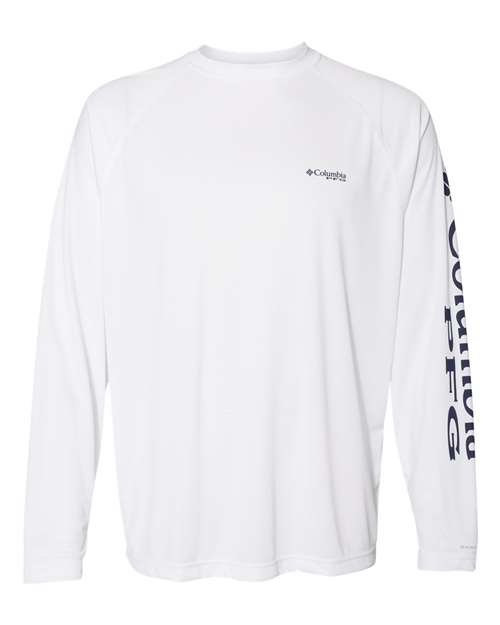 Men's PFG Terminal Tackle™ Long Sleeve T-Shirt — White/ Nightshade
