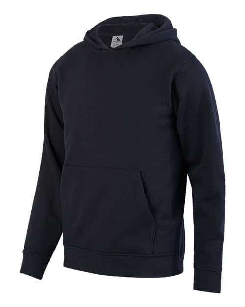 Youth 60/40 Fleece Hooded Sweatshirt — Black