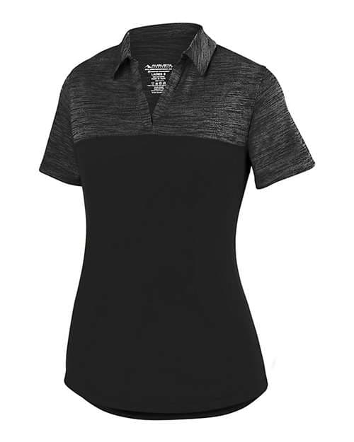Women's Shadow Tonal Heather Polo — Black