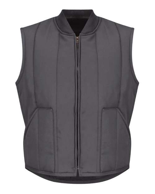 Men's Tall Quilted Vest — Charcoal