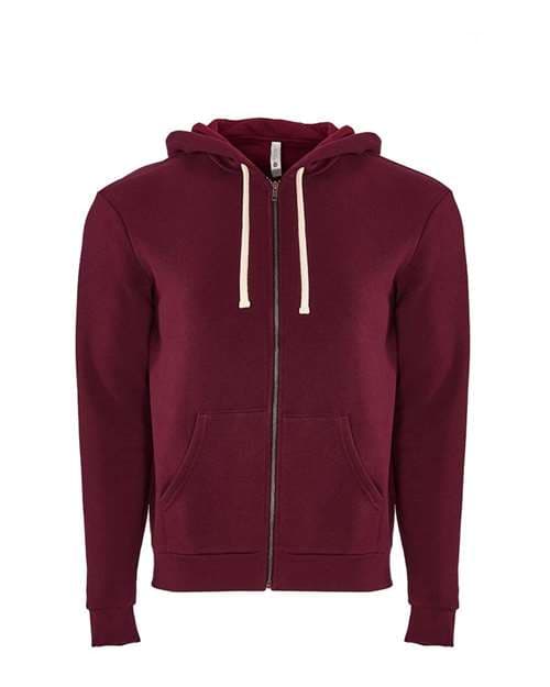 Unisex Santa Barbara Full-Zip Hoodie Sweatshirt — Cardinal