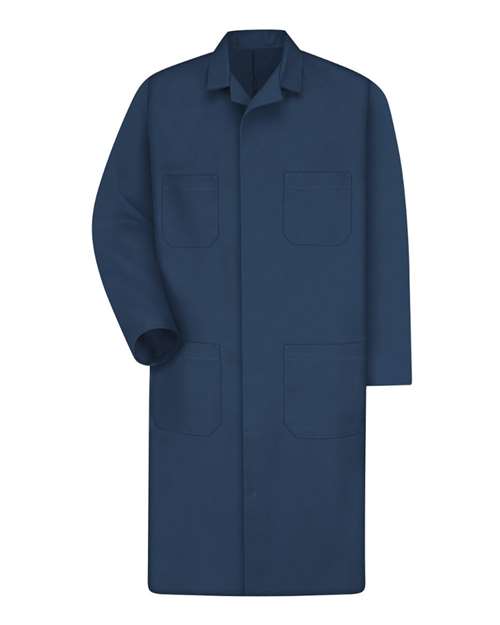 Unisex Extended Sizes Shop Coat — Navy