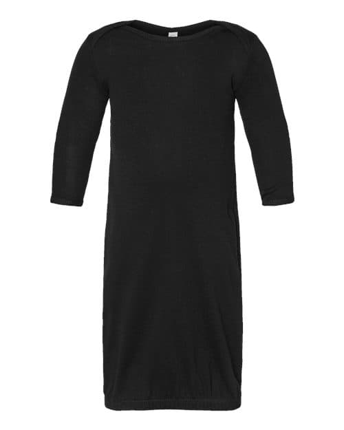 Infant Baby Rib Layette — Black