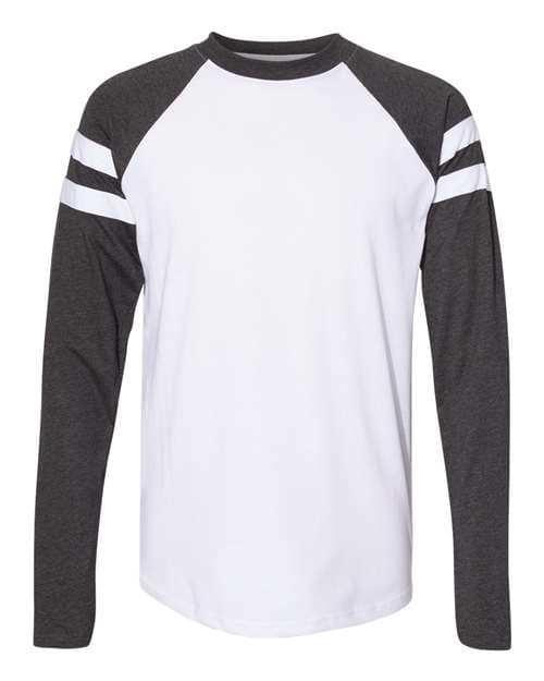 Unisex Fine Jersey Mash Up Long Sleeve Tee