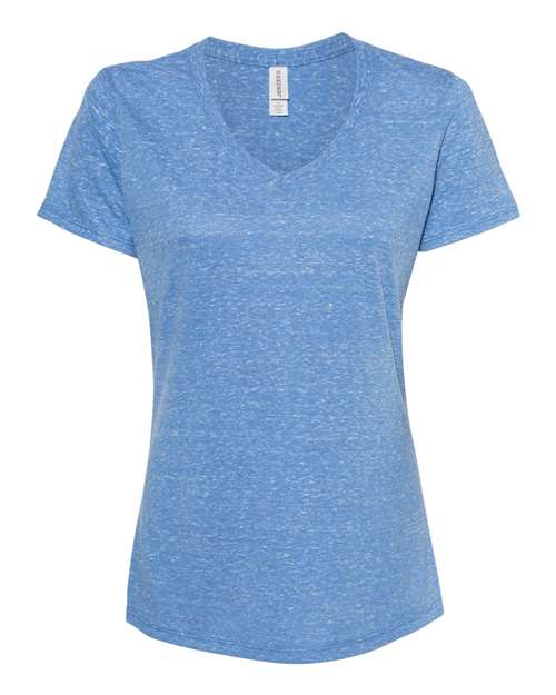Women's Snow Heather Jersey V-Neck T-Shirt — Royal
