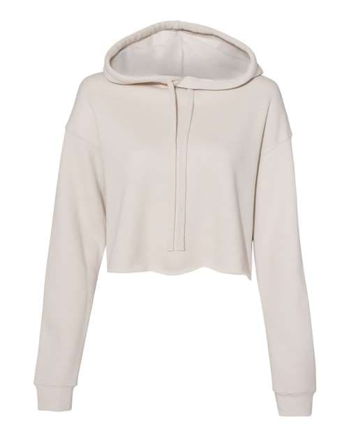 Women's Crop Hoodie Sweatshirt — Heather Dust