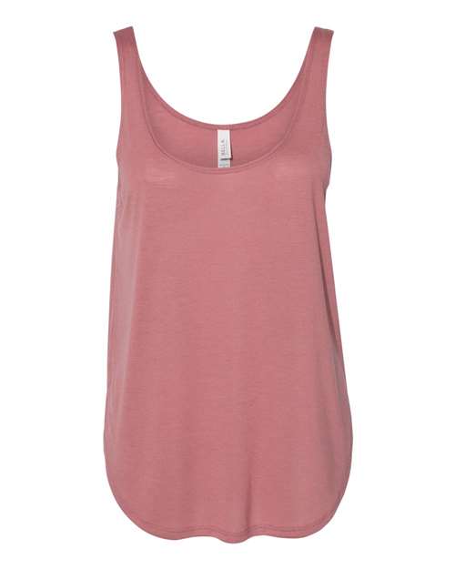 Women's Flowy Tank with Side Slit — Mauve
