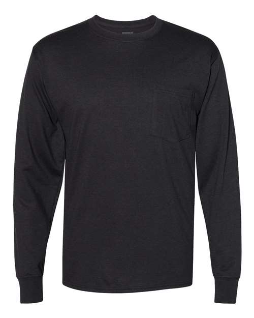 Unisex Workwear Long Sleeve Pocket T-Shirt
