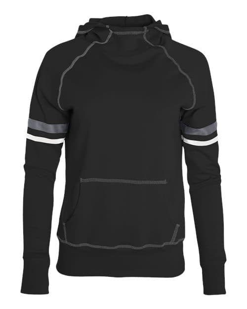 Girls' Spry Hooded Sweatshirt — Black/ White/ Carbon