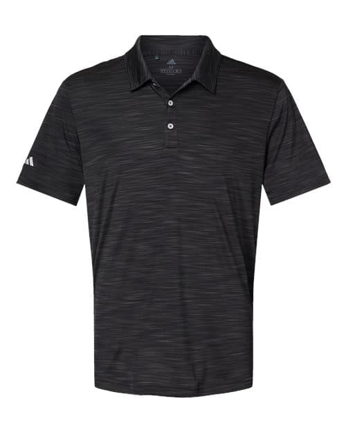 Men's Mélange Polo — Black Melange